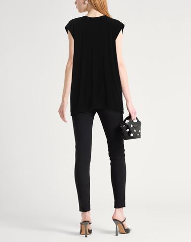 Norma Kamali Woman Top Black Size 10 Polyester, Elastane