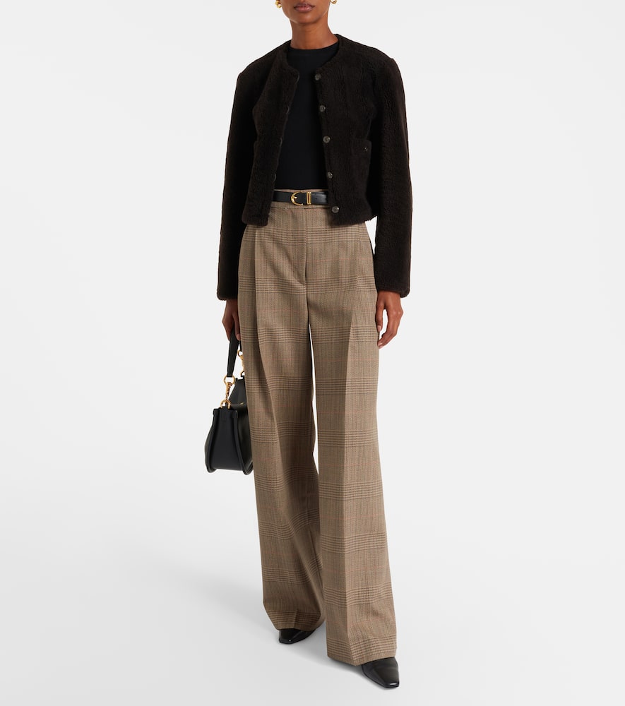 Soft Touch cropped reversible leather jacket