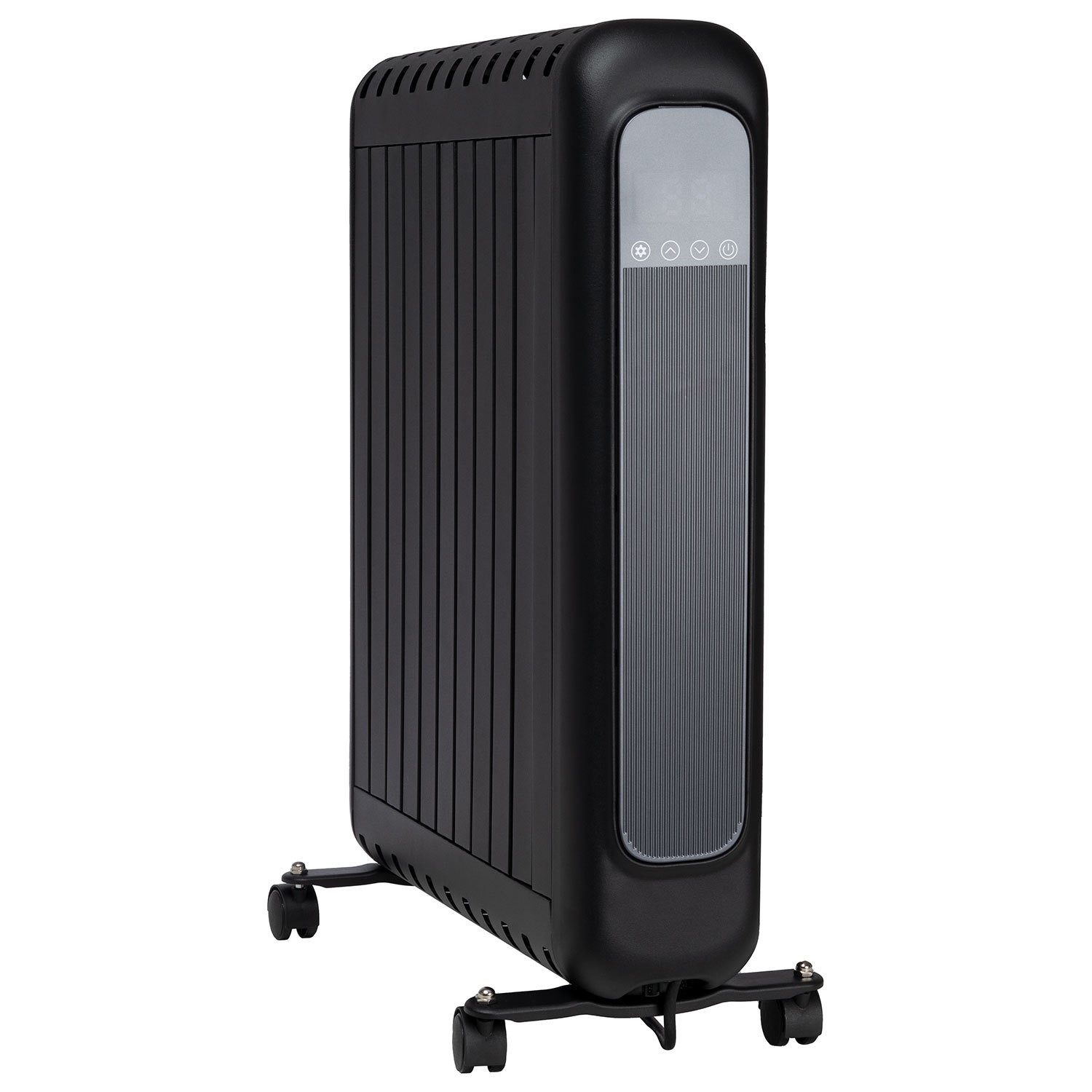ElectriQ 2400W Smart WiFi Portable Panel Heater with Thermostat Timer & Remote - Black