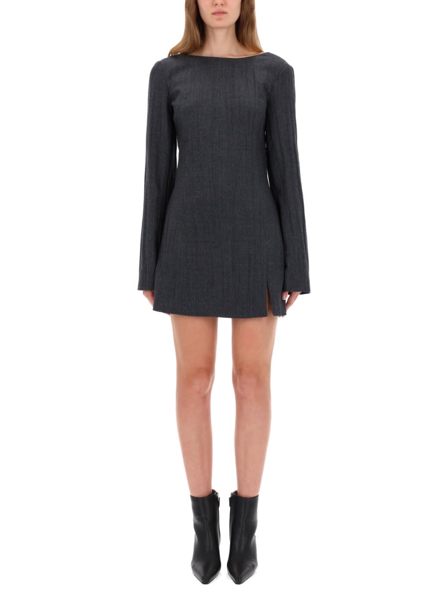 Our Legacy - long sleeve dress scoop back design