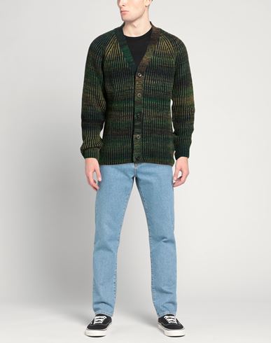 Man Cardigan Military green Size XXL Acrylic, Wool, Alpaca wool