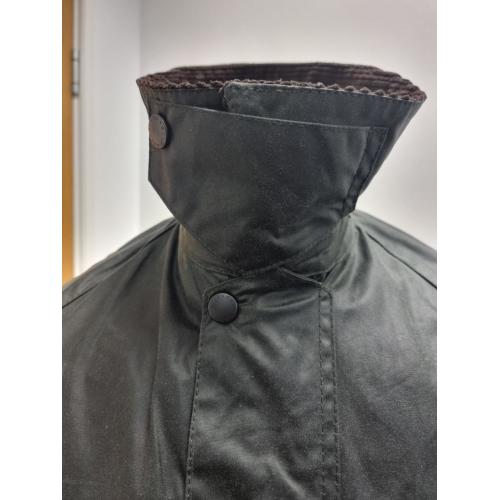 Long-sleeve wax-coated jacket - Brown