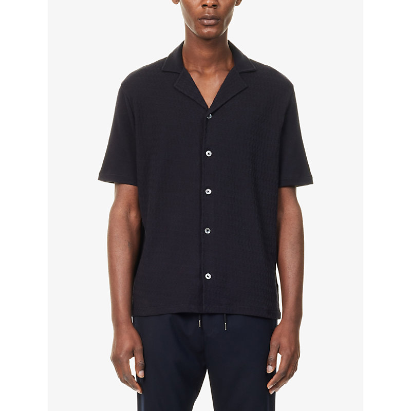 Mens Kirk Regular-Fit Cotton-Knitted Polo Shirt