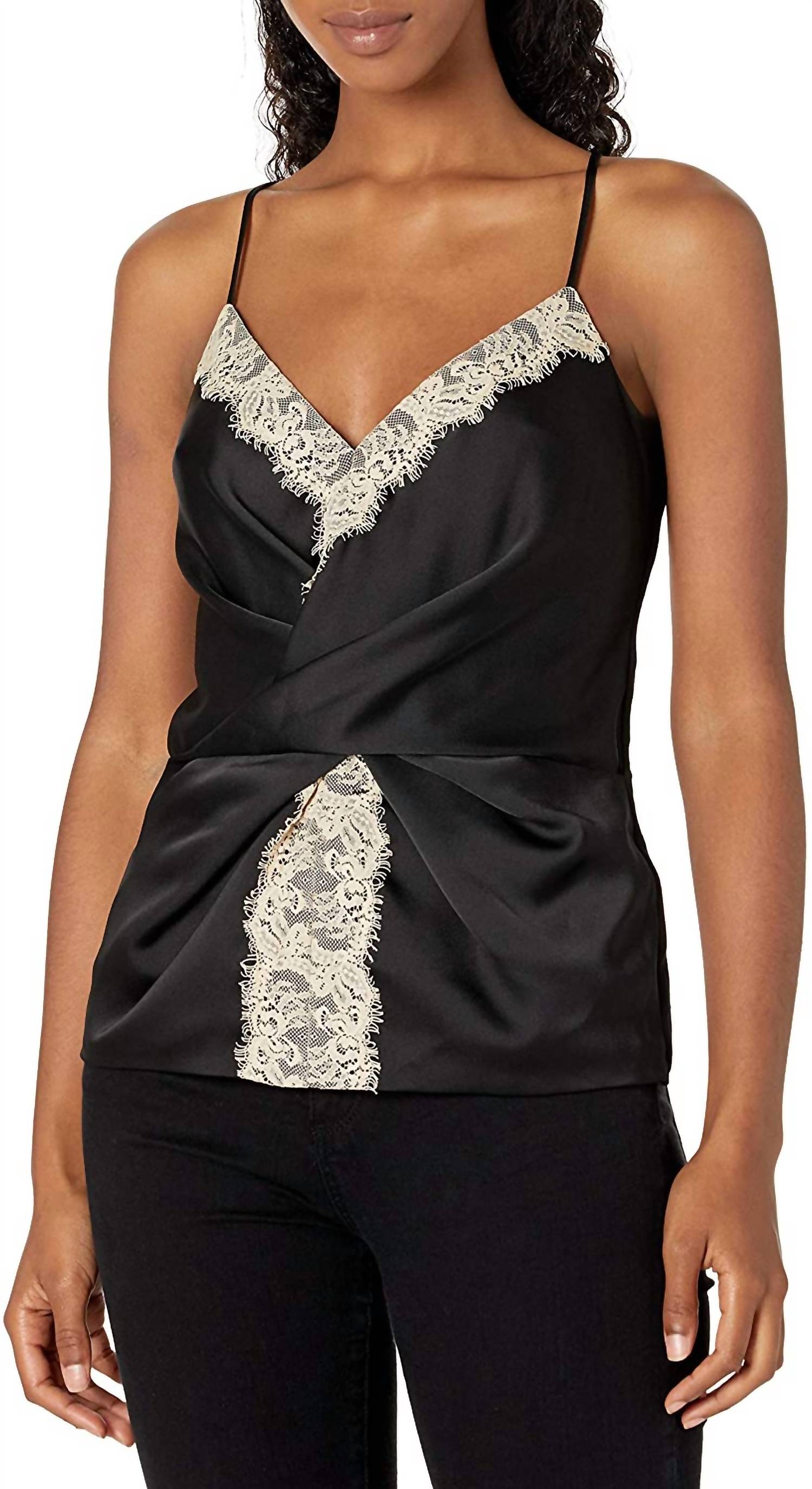 Agnes Tops In Black/natural