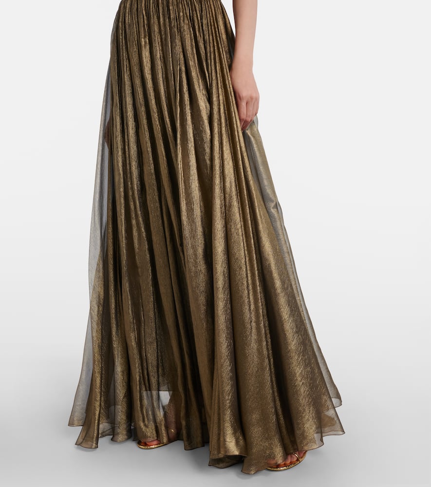 Allar cutout silk mousseline gown