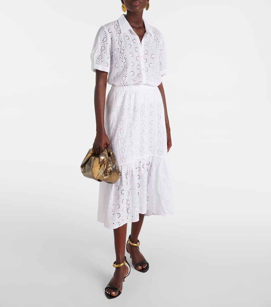 Amelia cotton midi skirt
