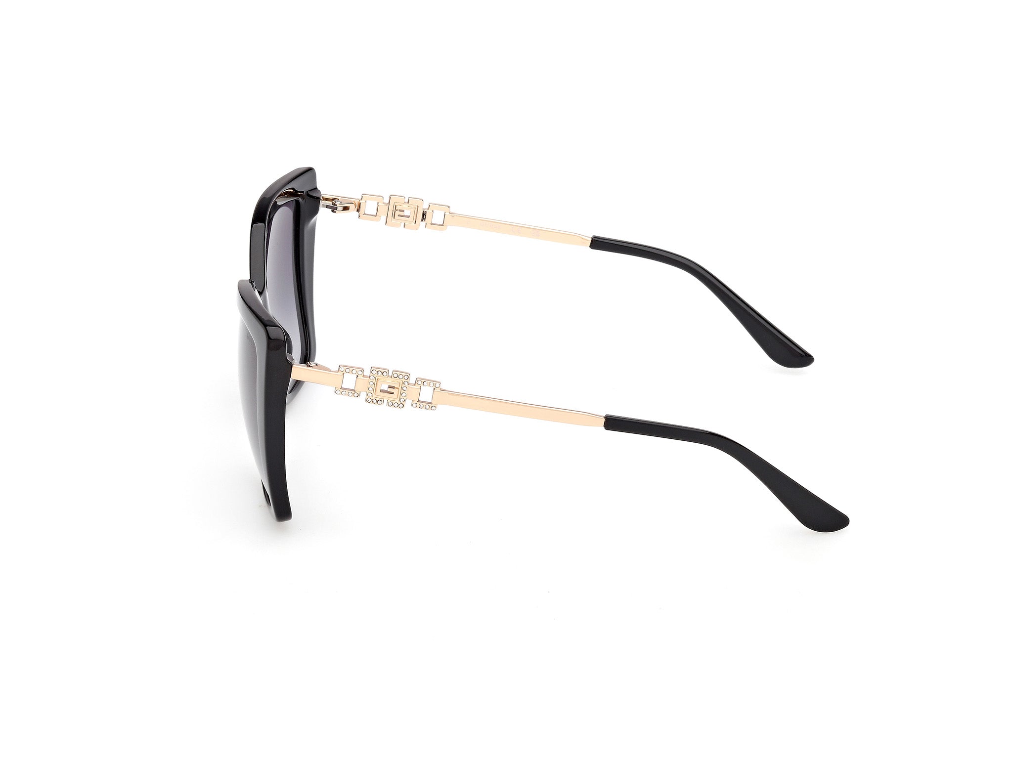 Guess Woman Guess GU00266 01B Sunglasses Injected Black Smoke Squared Norma