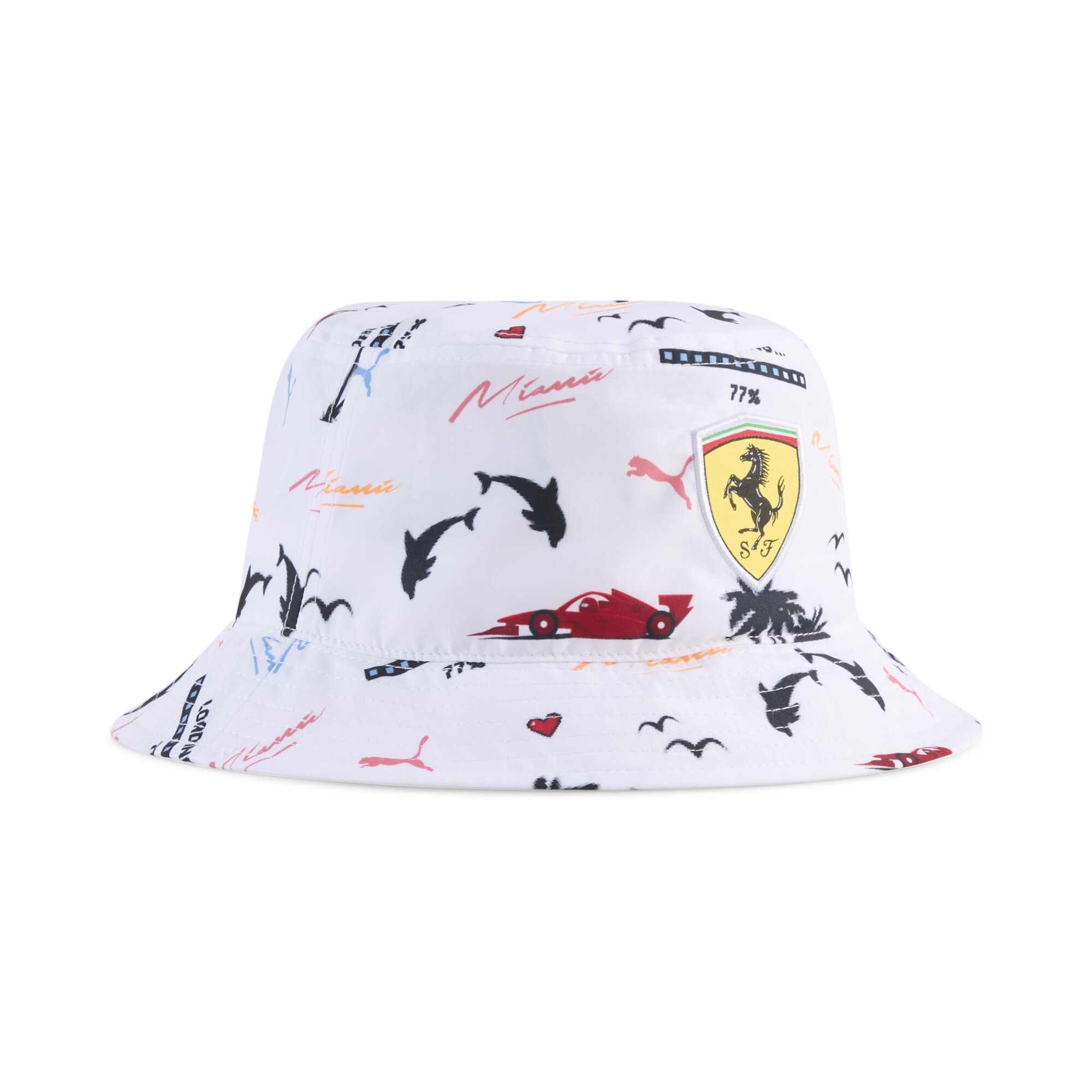 PUMA Scuderia Ferrari Bucket Hat in White