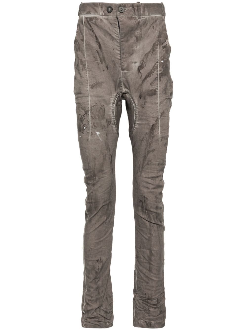 Distress finish trousers - Grey
