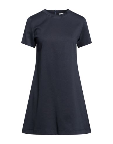 Woman Mini dress Midnight blue Size 10 Cotton, Polyamide, Elastane