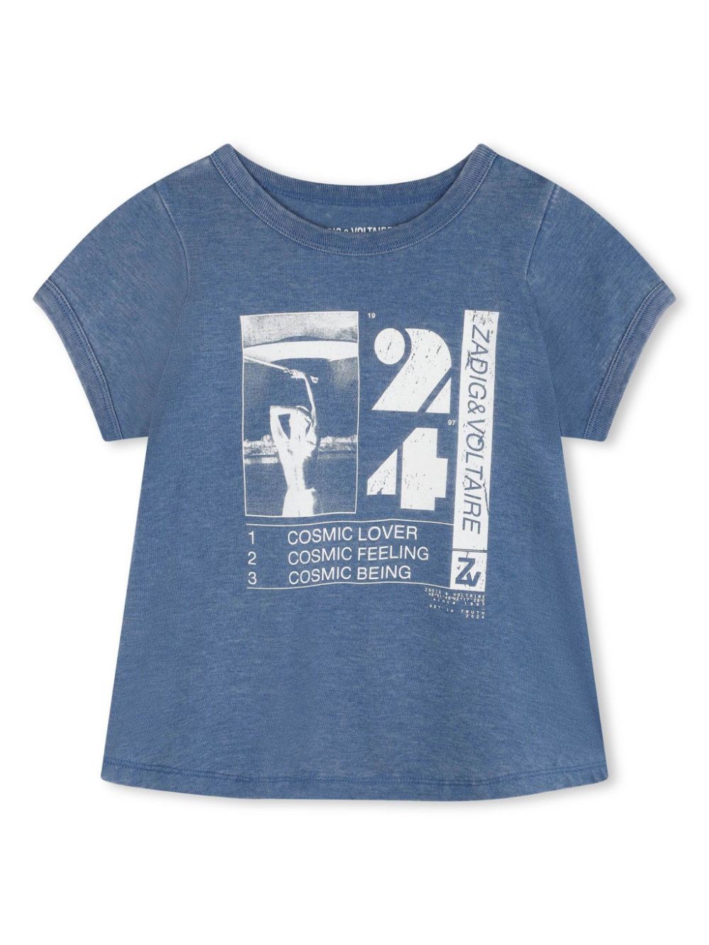 Logo-print T-shirt - Blue