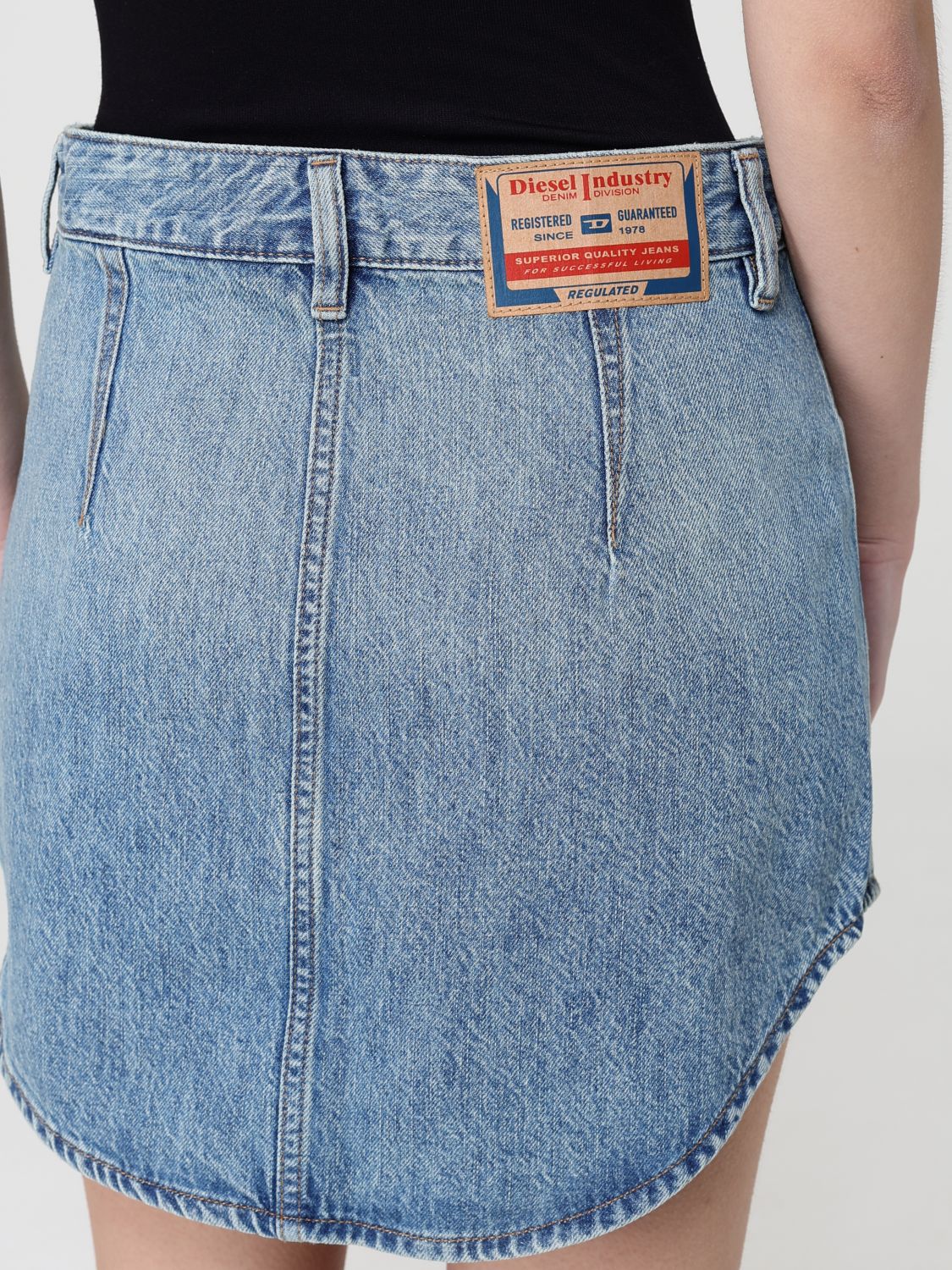 Skirt Woman color Stone Washed