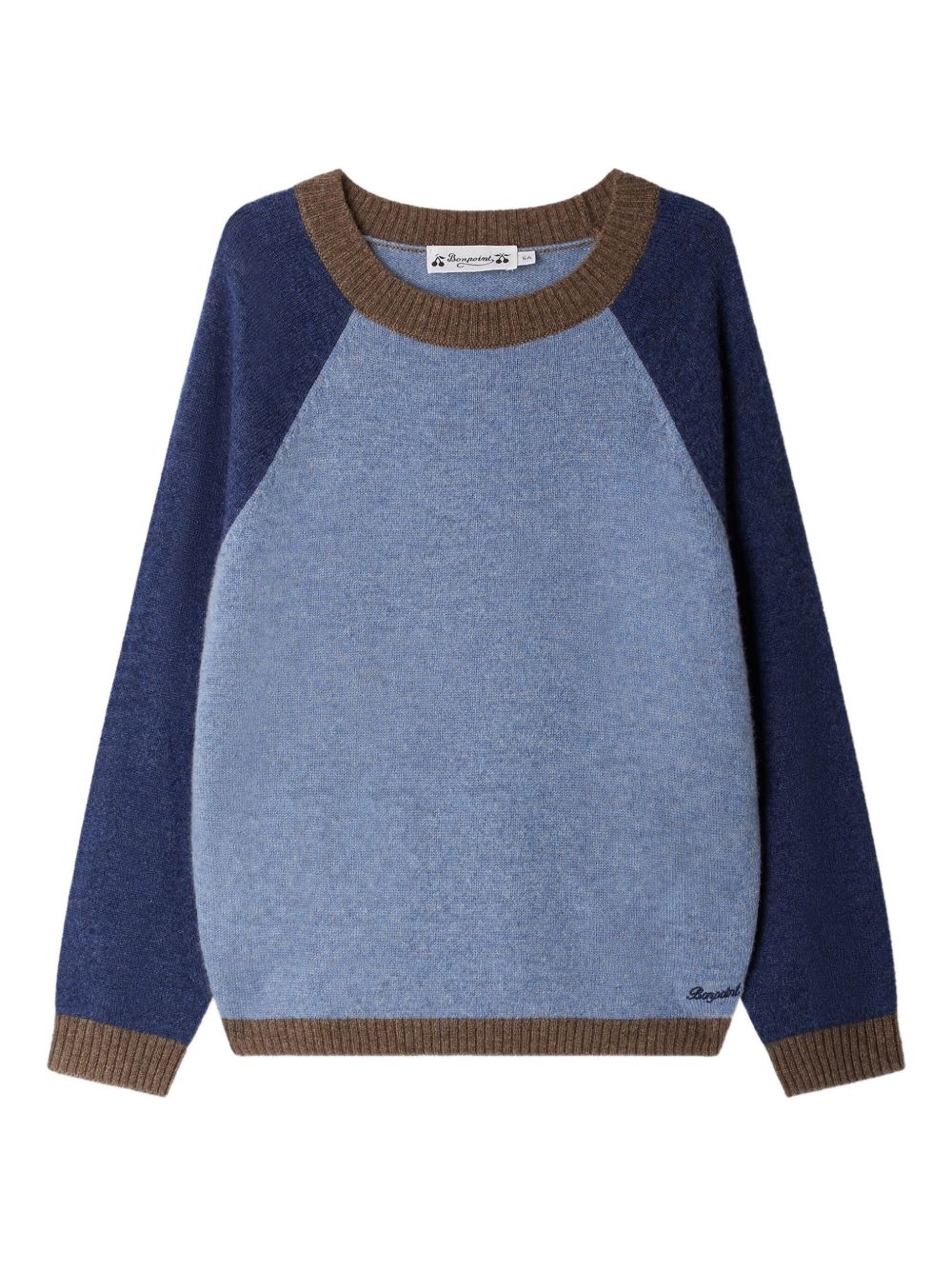 Damien raglan-sleeve jumper - Blue