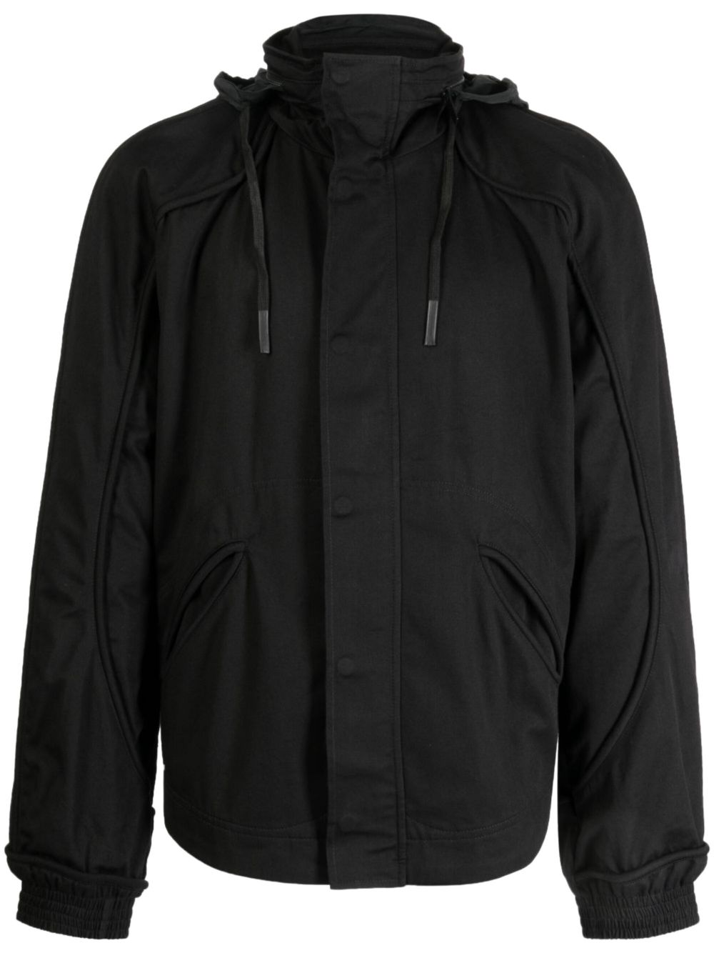 Hooded bomber jacket - Black