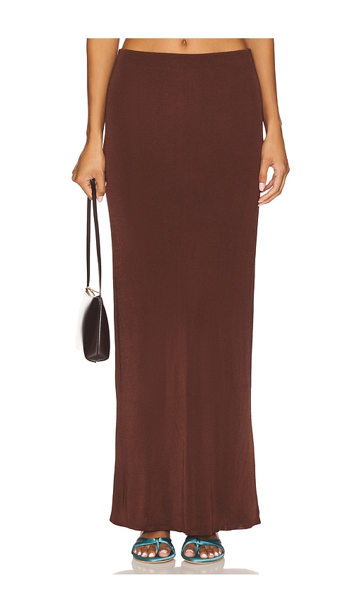 Lovers and Friends Elsy Maxi Skirt in Brown.  XS. Also in L, M, S
