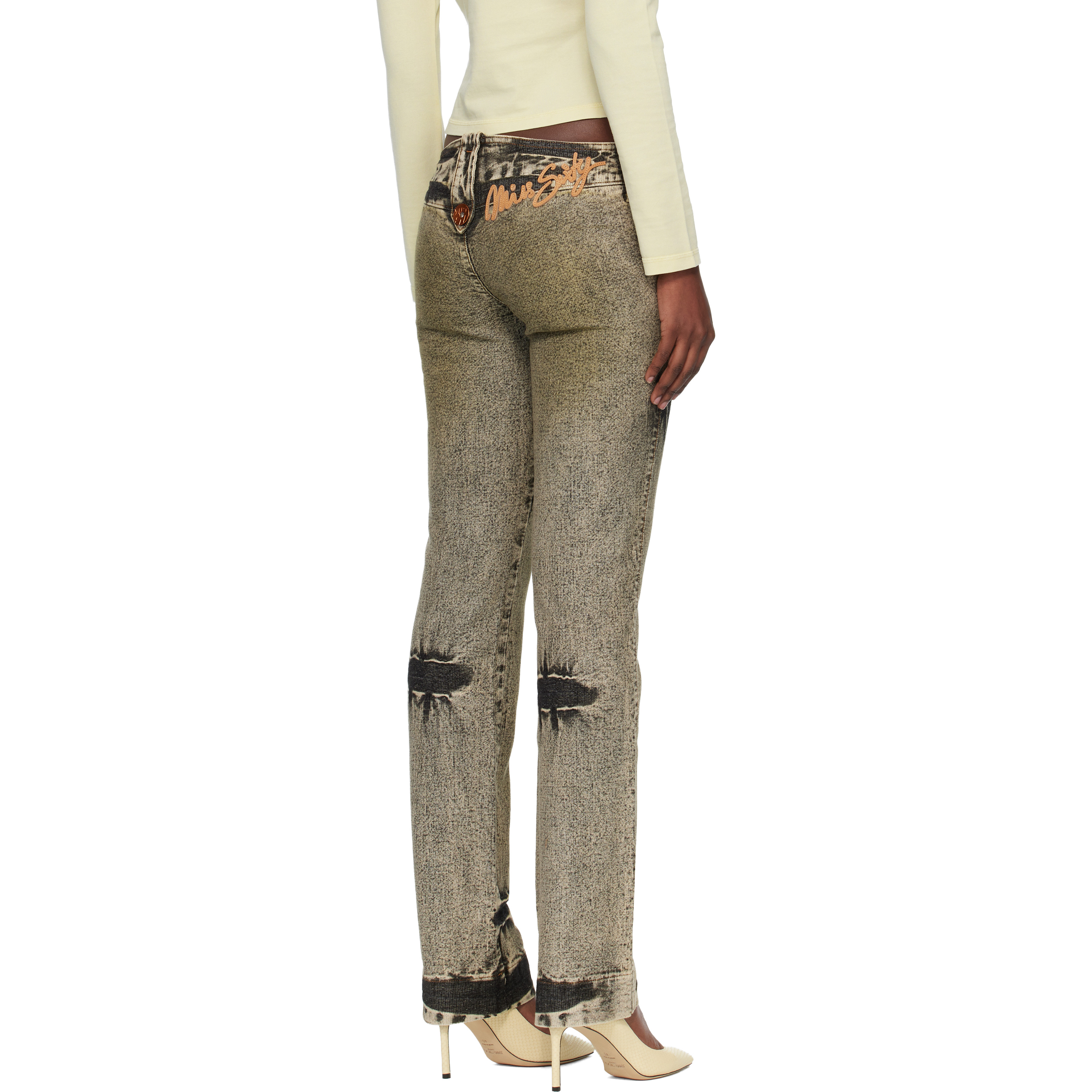 Green KNWLS Edition Tie-Dye Jeans