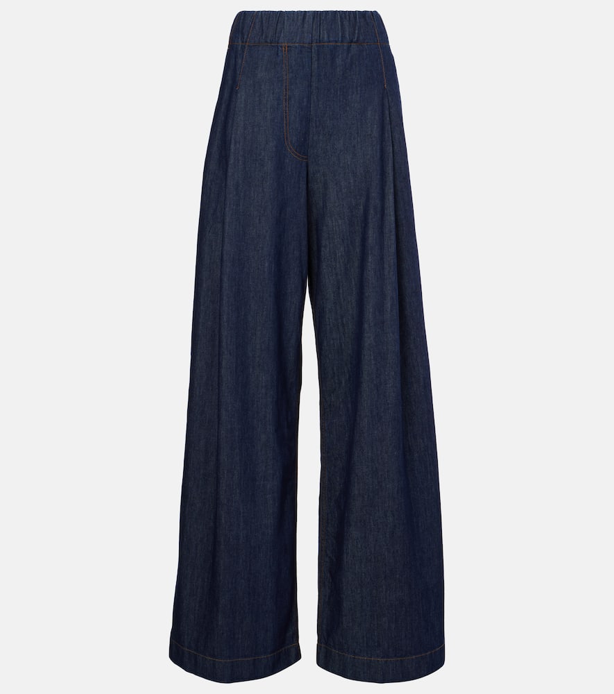 High-rise wide-leg jeans