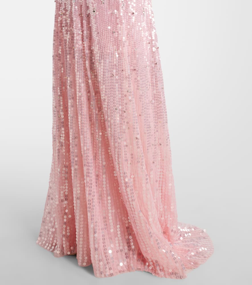 Sarai embellished bustier gown