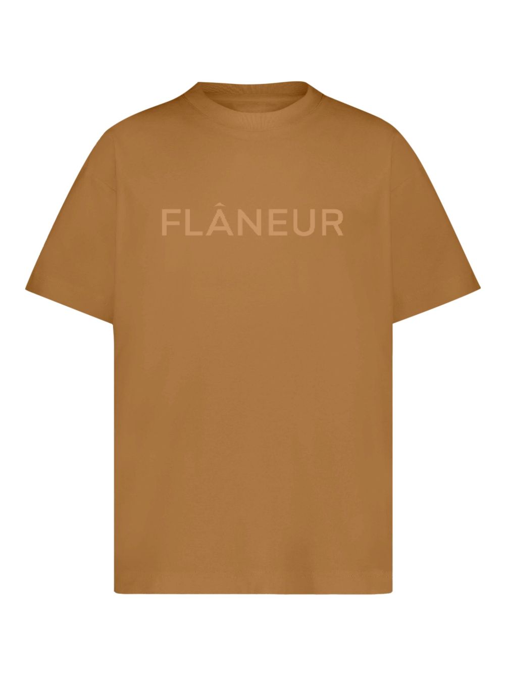 FLÂNEUR logo-print T-shirt - Brown