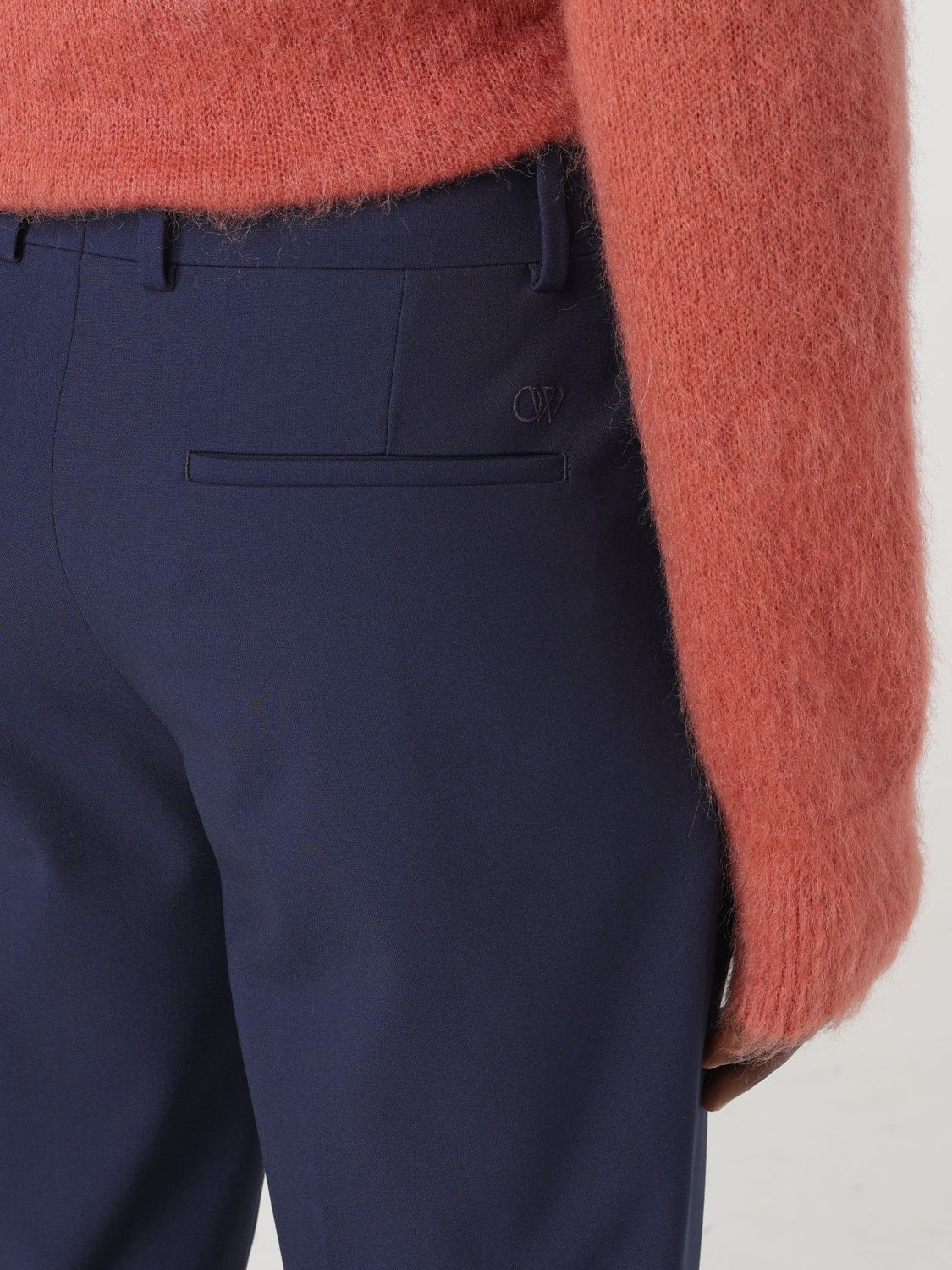 Pants Men color Denim