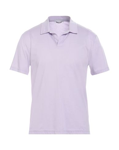 Man Polo shirt Mauve Size M Polyester, Cotton