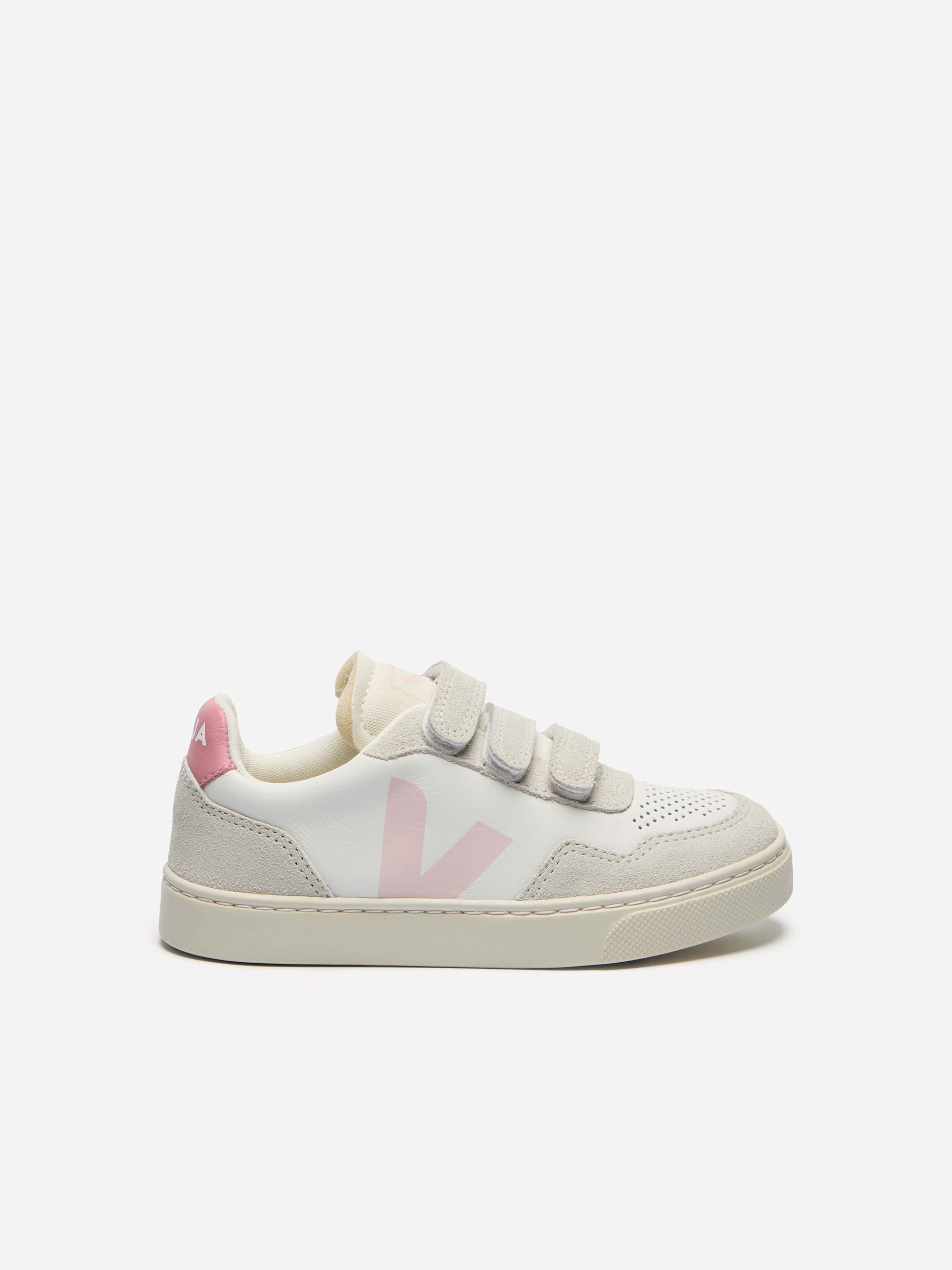 Girls Small V-90 Leather Trainers in White EU 22 UK 5 By Childsplay Clothing