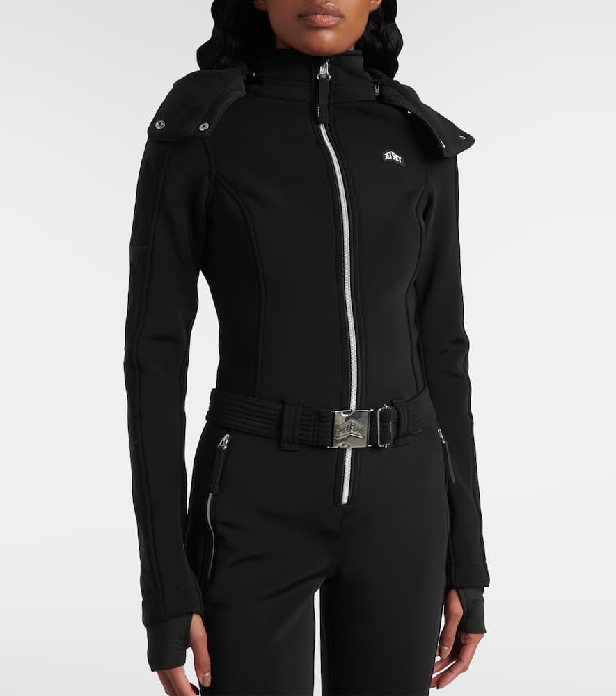Belted ski suit