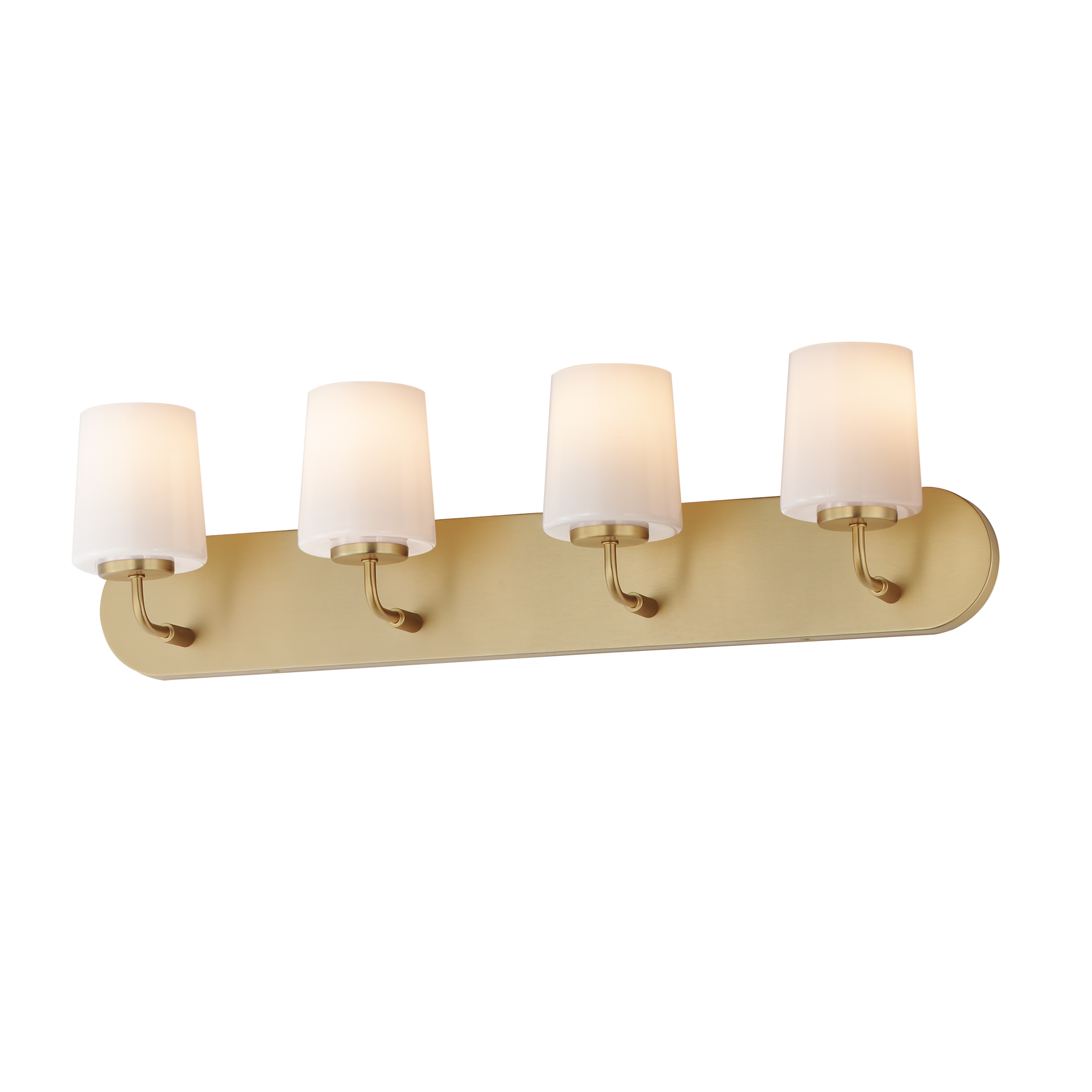 Natural Aged Brass Bathroom Vanity Light from the Durham Collection