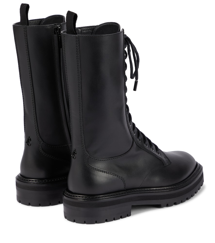 Jimmy Choo Cora leather combat boots