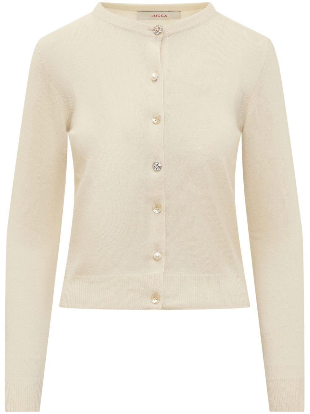 Cardigan Girocollo - Green