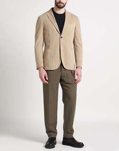 Montedoro Man Blazer Camel Size 38 Cotton, Cashmere
