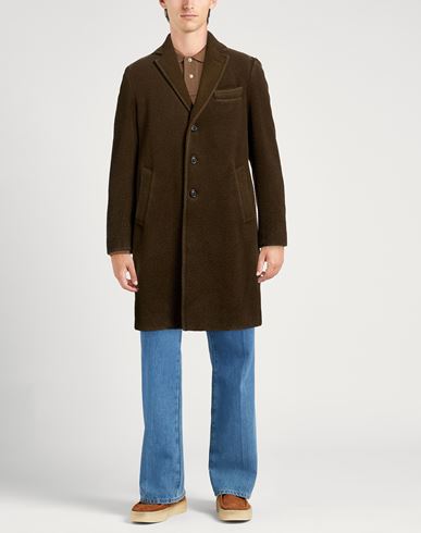 Man Coat Military green Size 38 Virgin Wool