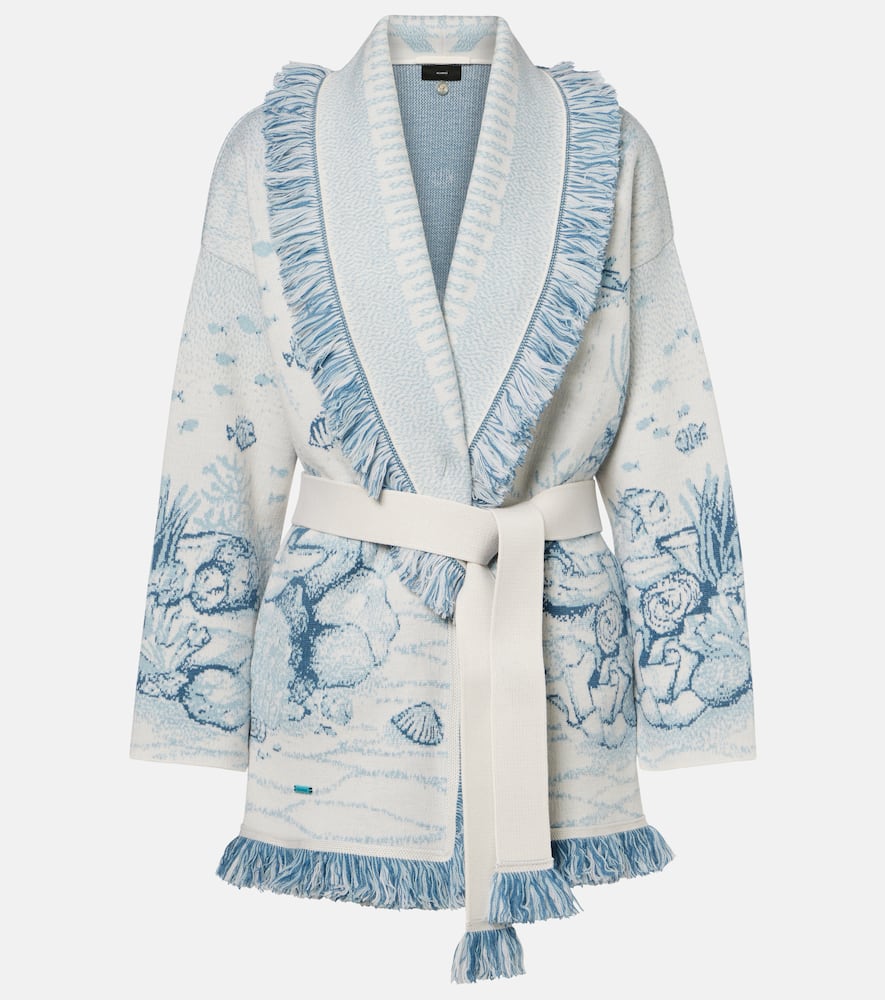 Deep In The Ocean wool-blend cardigan