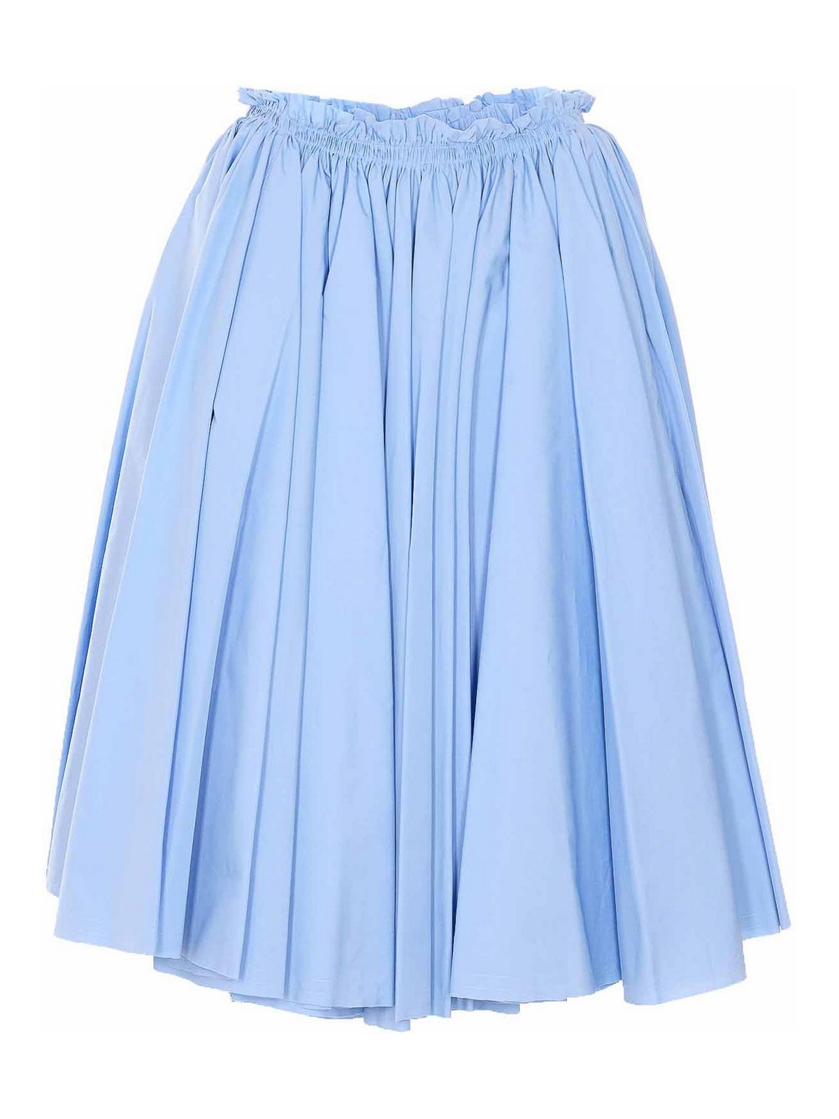 Ami Paris - cotton midi skirt low waist corolla