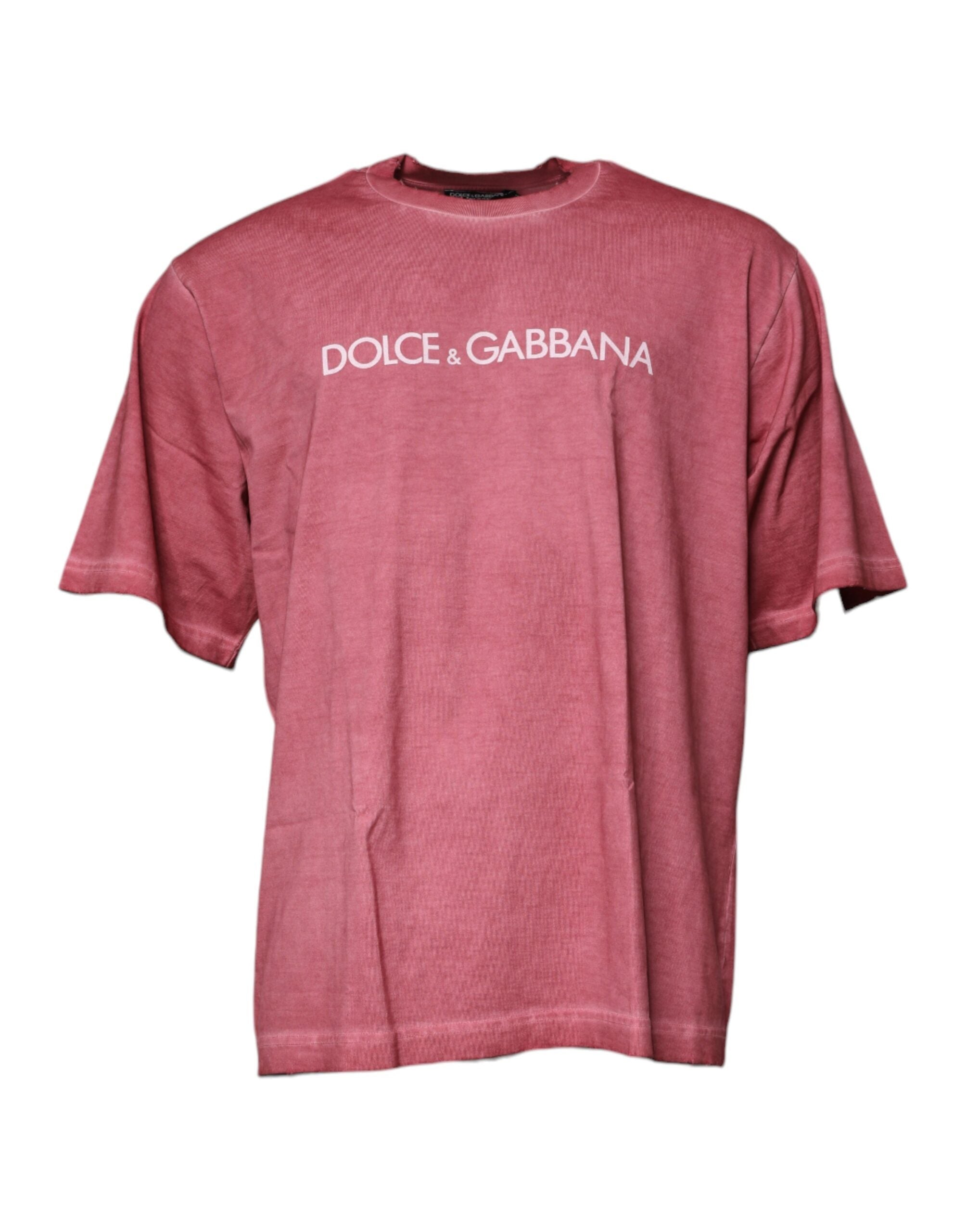 Logo-Print Cotton T-Shirt — Pink