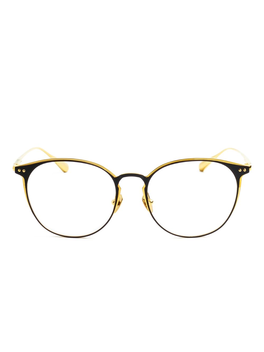Linda Farrow round-frame glasses - Gold