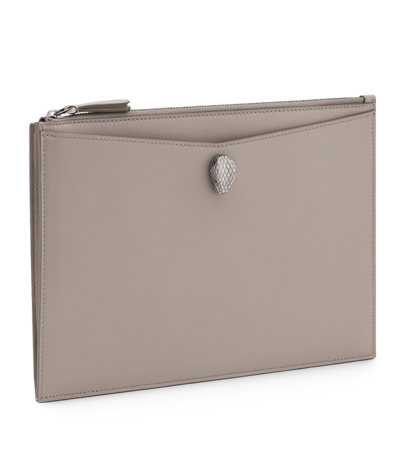 Leather Serpenti Forever Pouch