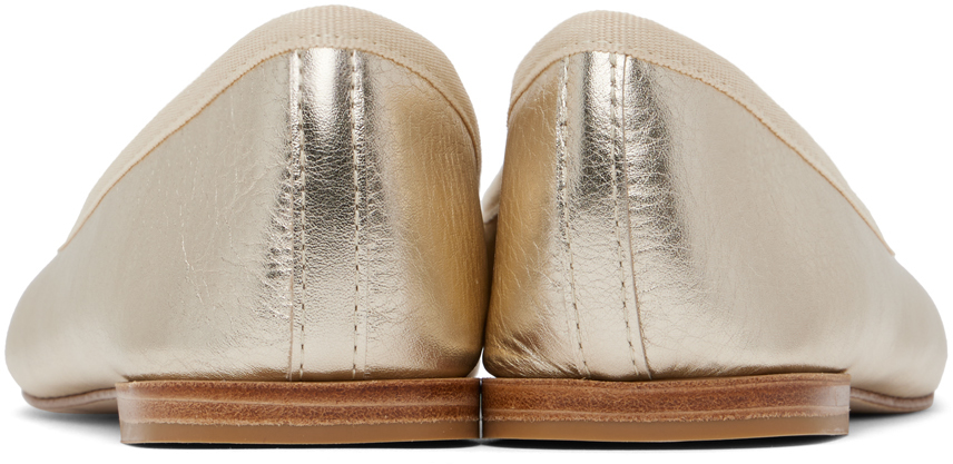 Repetto Gold Cendrillon Ballerina Flats