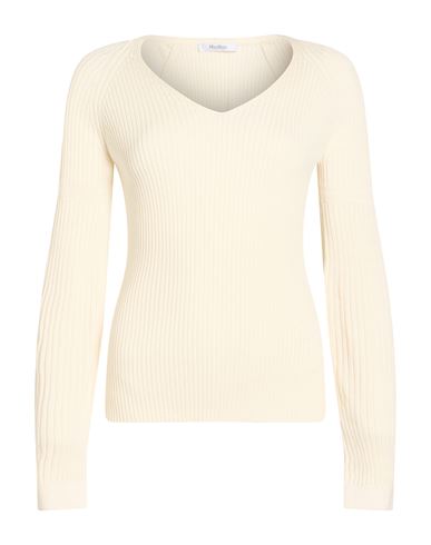 Woman Sweater Cream Size XS Cotton