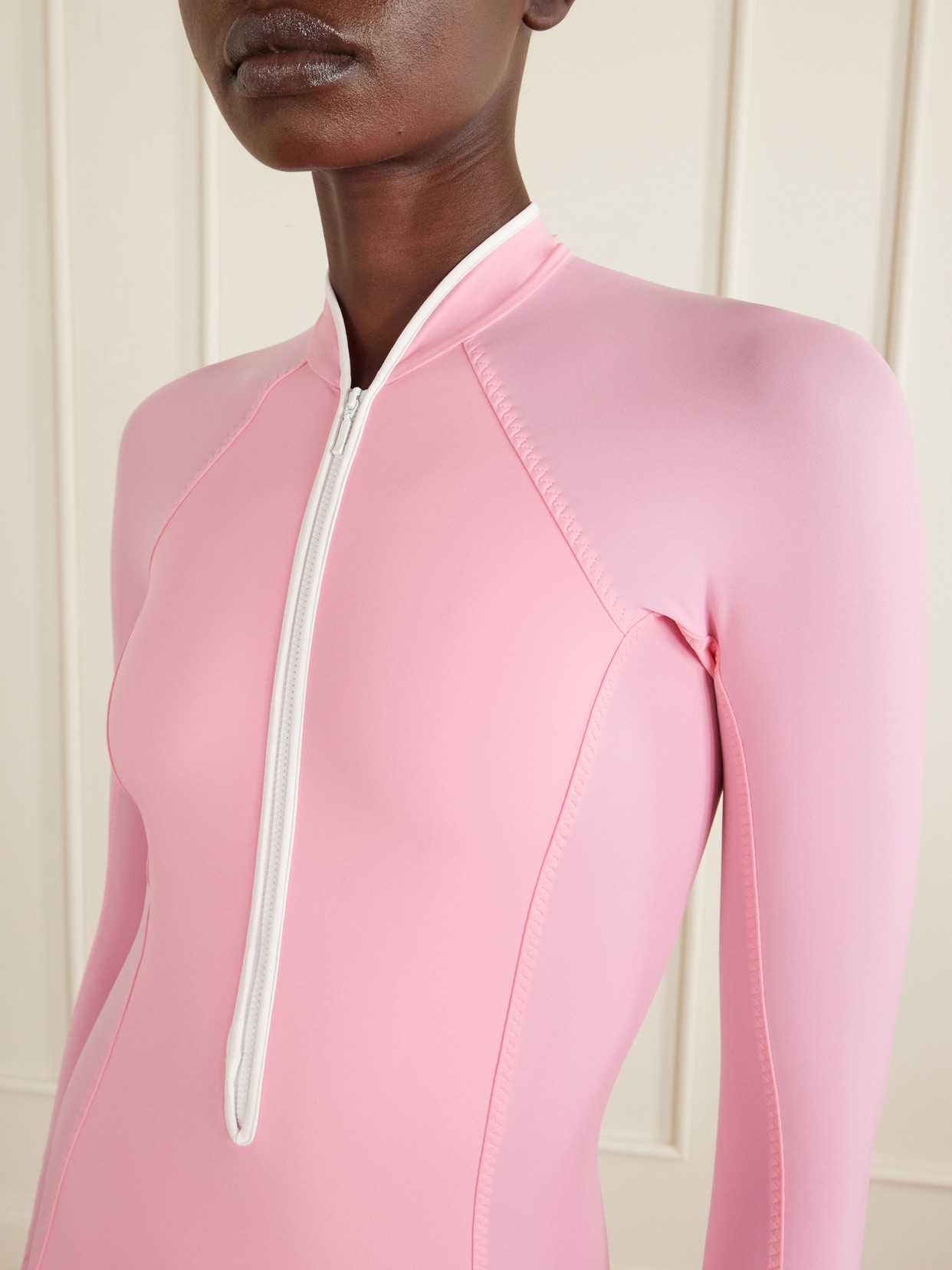 Tyra Two-tone Swimsuit - Pink