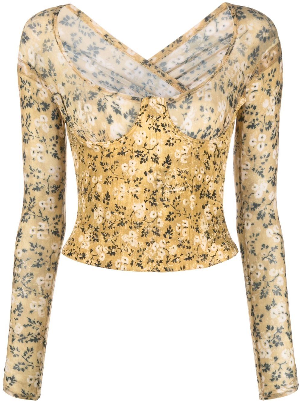 Scythe corset top - Yellow