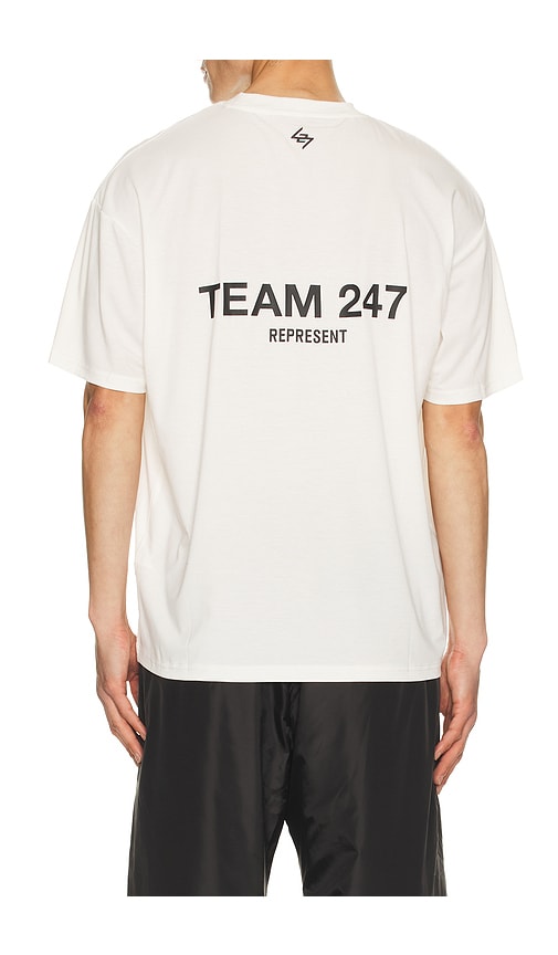 247 Team 247 Oversized Tee in Flat White - White. L also in M, S, XL/1X
