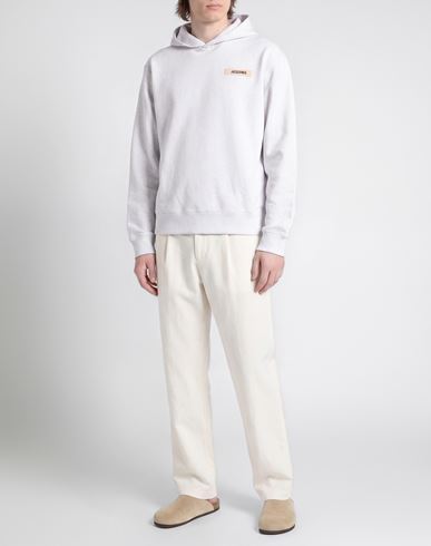 Man Sweatshirt Light grey Size L Cotton
