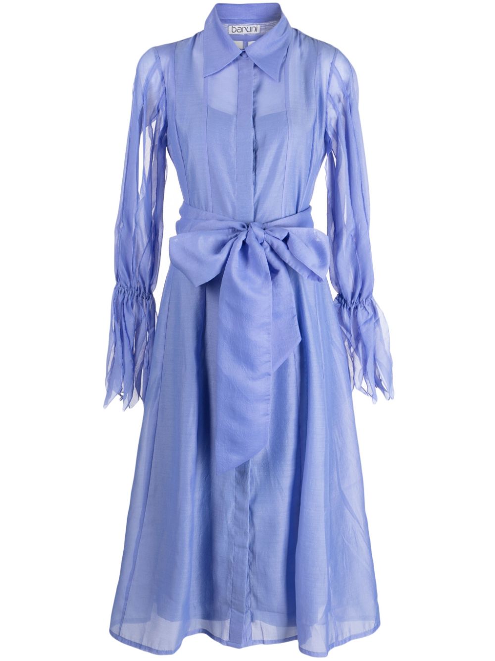 Oprah belted shirt dress - Blue