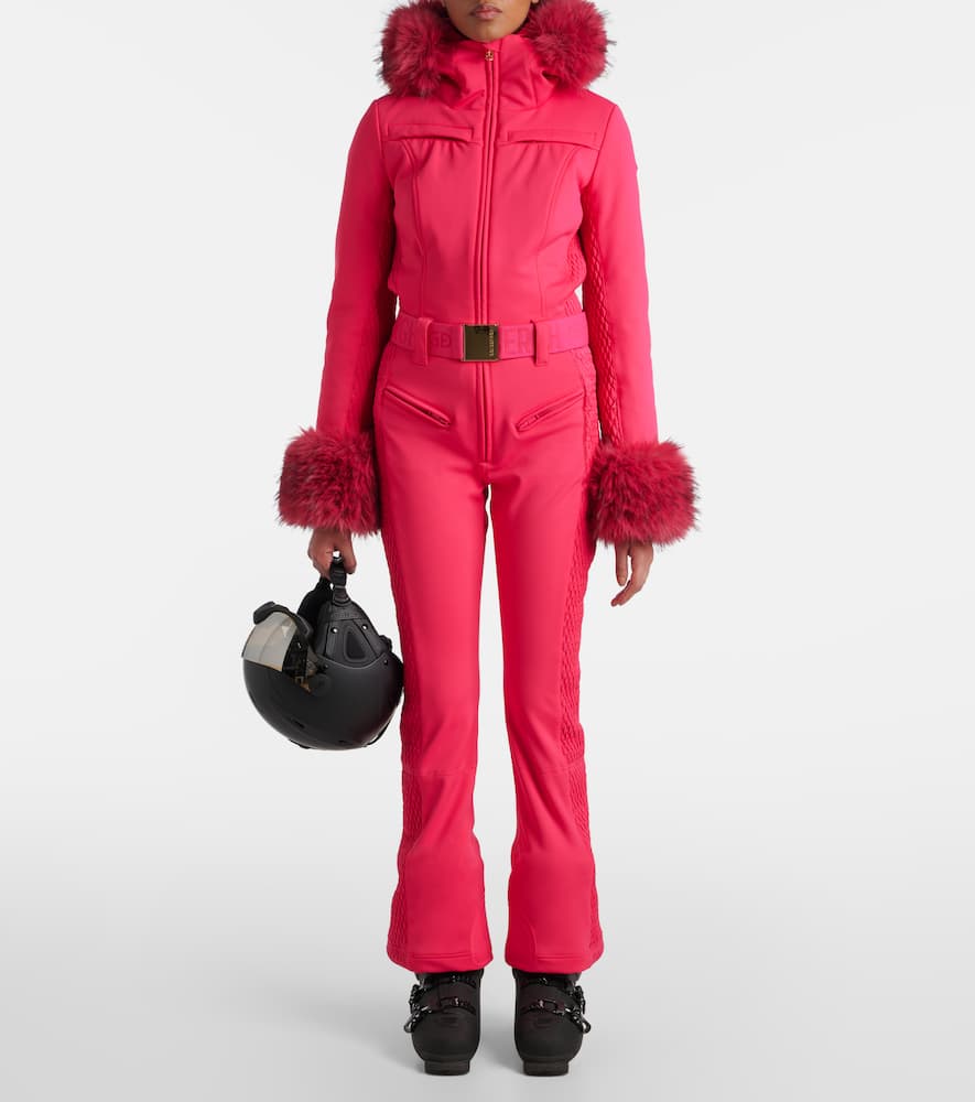Angele faux fur-trimmed ski suit