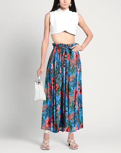 Woman Maxi skirt Azure Size L Cotton