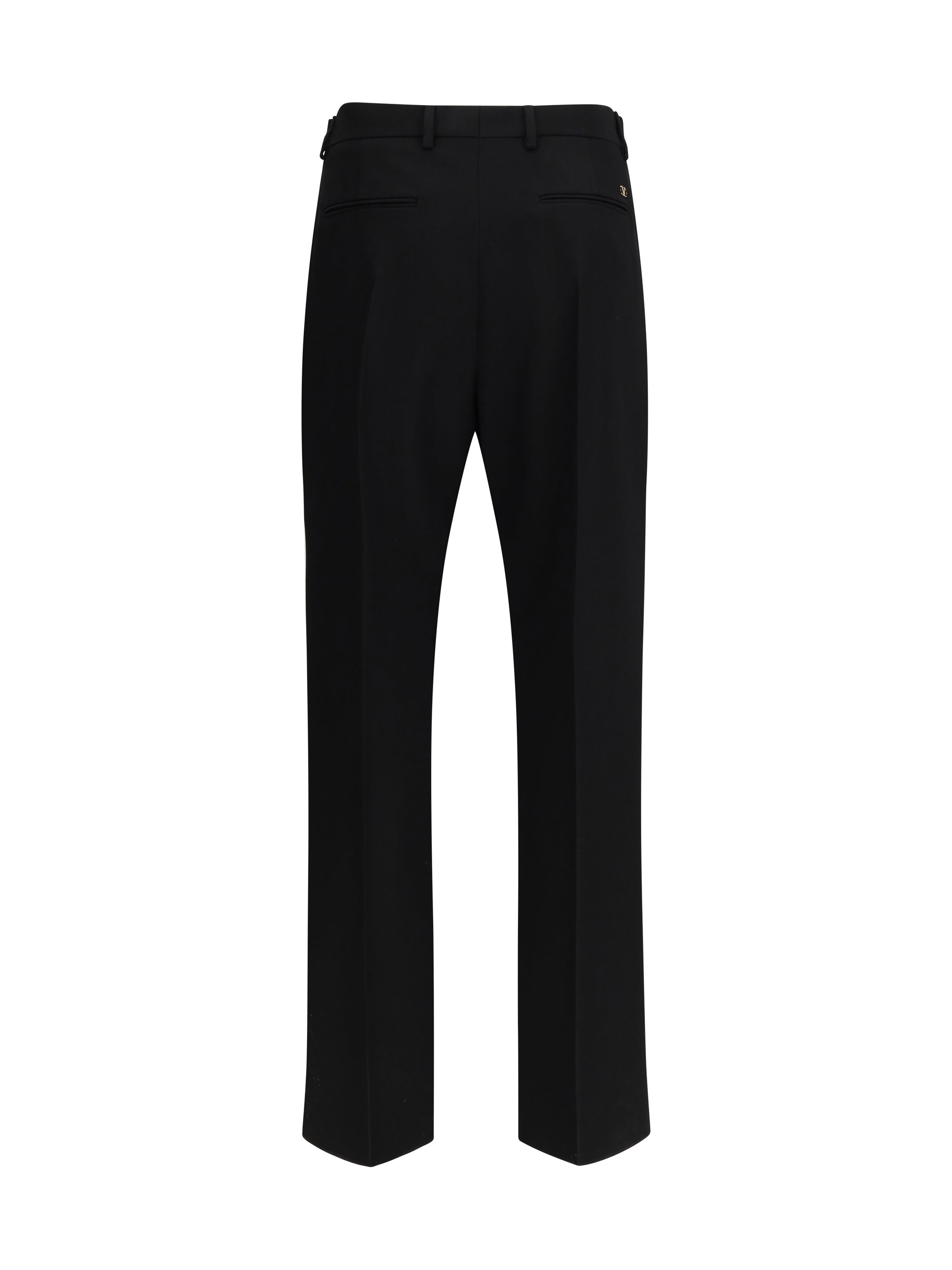 Virgin Wool Trousers — Black