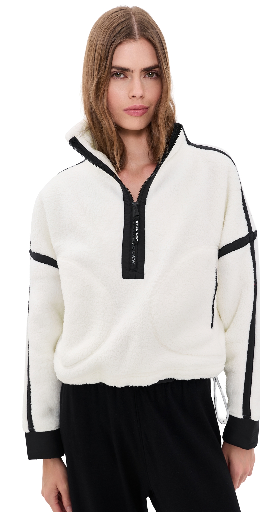 Mountain High Half-Zip Fleece White Combo