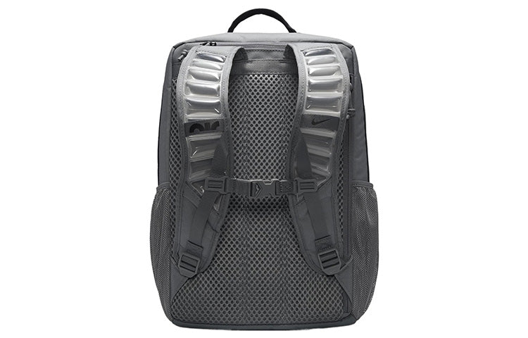 Large Capacity Training Sports Zipper  Fabric Schoolbag Backpack Unisex Smoke Gray