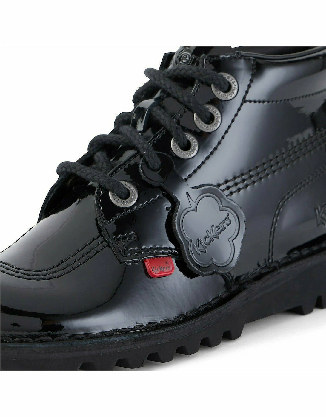 Kickers Kick Hi Core Black Patent